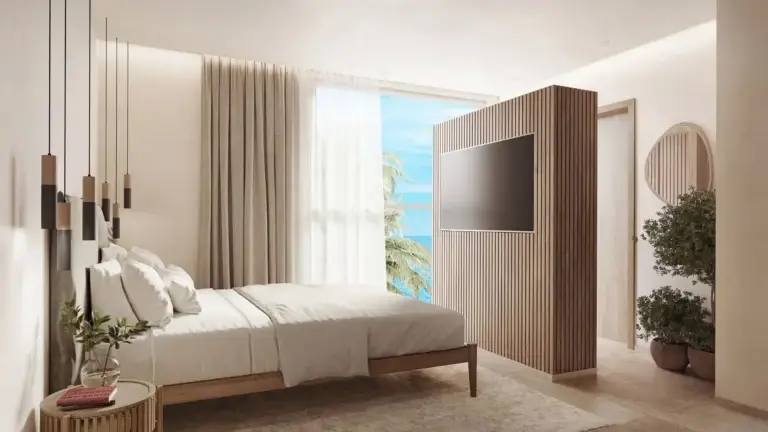 Chambre appartement 2 chambres front de mer à vendre Dolce Beach Residence Sint Maarten